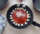 Cheesy Pizza Dip with Garlic Cheese Bread