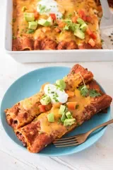 Sweet Potato Black Bean Enchiladas