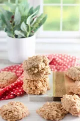 No Bake Peanut Butter Oatmeal Cookies