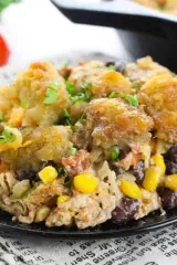 Mexican Chicken Tater Tot Casserole