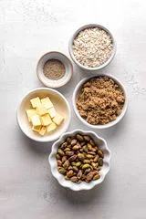 Pistachio Muffins with Oat Streusel