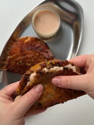 Crispy Honey BBQ Beef Tacos