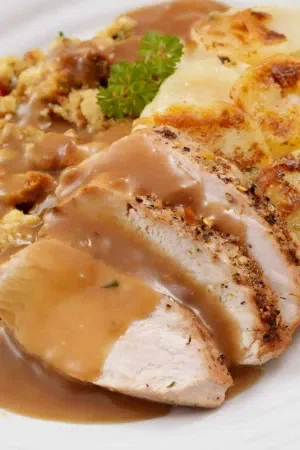 Turkey Gravy from the Drippings