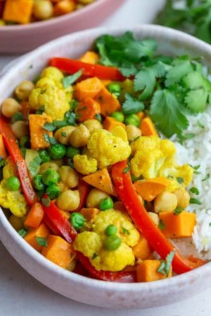 Chickpea & Sweet Potato Coconut Curry