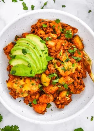 One-Pan Soy Chorizo Gnocchi Skillet