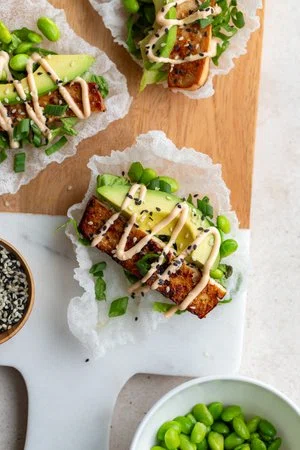 Rice Paper Tacos with Tofu