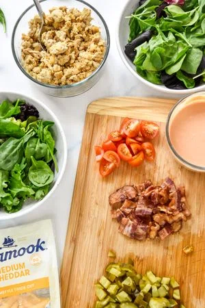 Loaded Ground Turkey Burger Salad