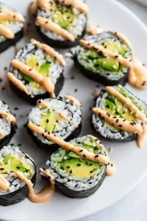 Easy Avocado Roll Sushi