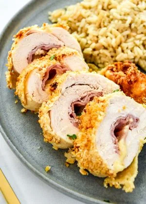 Air Fryer Chicken Cordon Bleu