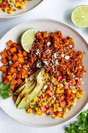 Street Corn Tofu Bowls