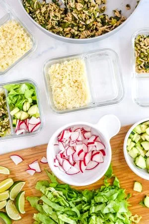 Thai Chicken Larb Inspired Meal Prep