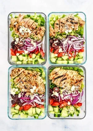 Greek Chicken Salad Meal Prep