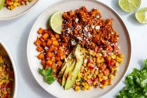 Street Corn Tofu Bowls