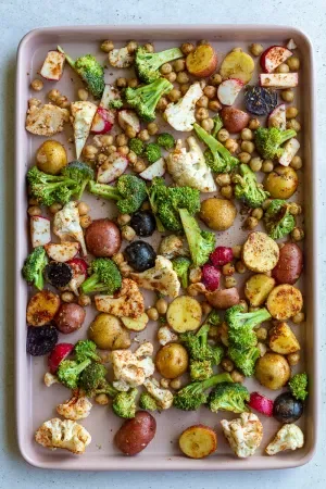 Roasted Veggie Tzatziki Bowls