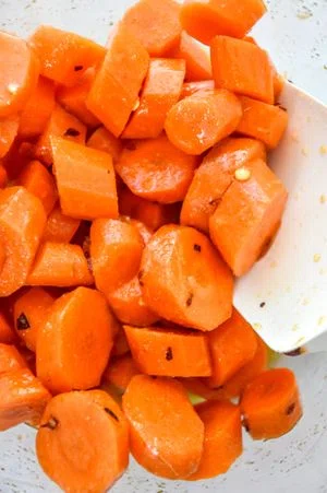 Air Fryer Hot Honey Glazed Carrots