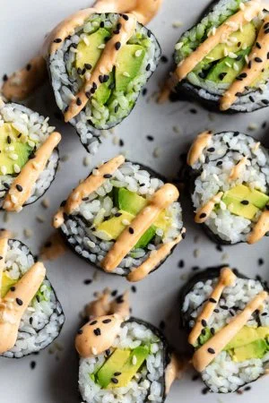 Easy Avocado Roll Sushi