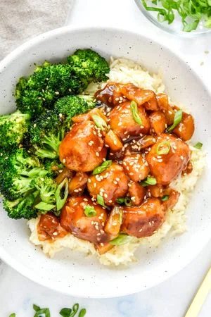 Homemade Pineapple Teriyaki Chicken Meatballs