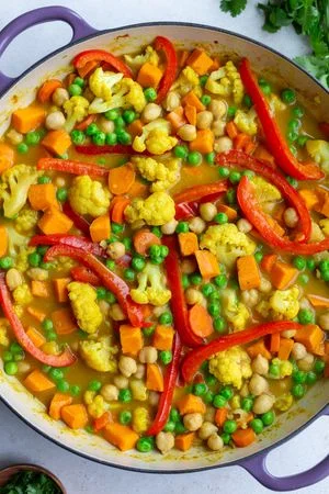 Chickpea & Sweet Potato Coconut Curry