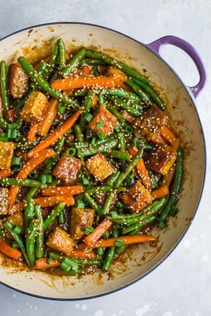 Sesame Ginger Tempeh Stir Fry