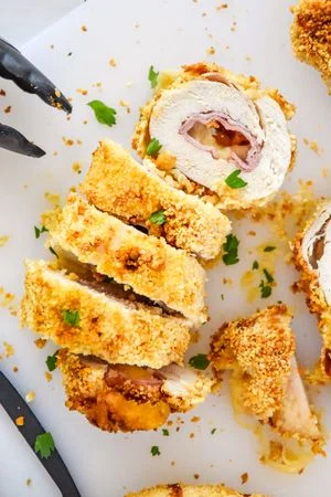 Air Fryer Chicken Cordon Bleu