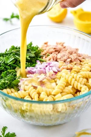 Lemon Vinaigrette Tuna Pasta Salad