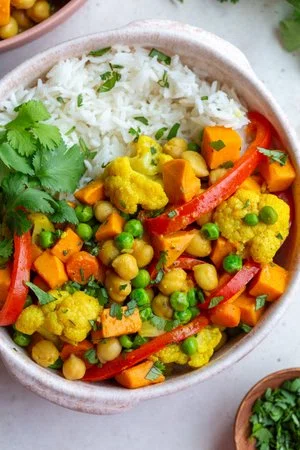 Chickpea & Sweet Potato Coconut Curry