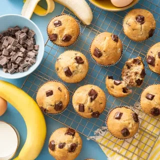 Banana Chocolate Chip Muffins