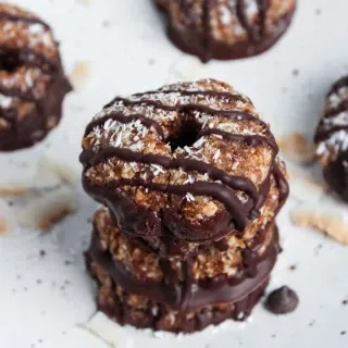 Healthy No-Bake Samoa Cookies