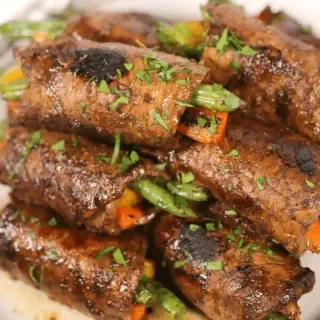 Balsamic Steak Roll Ups