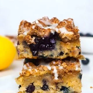 Paleo Lemon Blueberry Coffee Cake