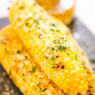 Garlic Parmesan Grilled Corn on the Cob