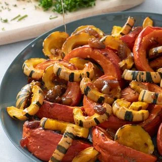 Sweet and Sour Roasted Squash
