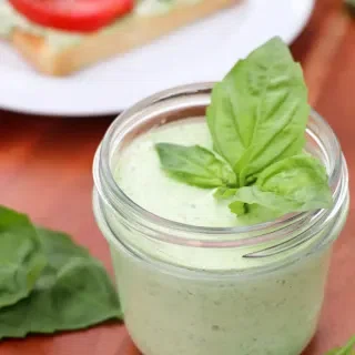 Easy Basil Mayo with Lemon