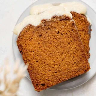 Pumpkin Bread with Cream Cheese Frosting