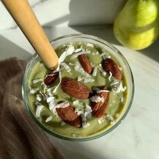 Pear Almond Butter Smoothie