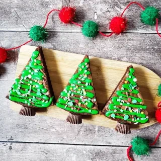 Christmas Tree Brownies