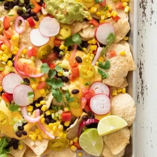 Vegetarian Sheet Pan Nachos