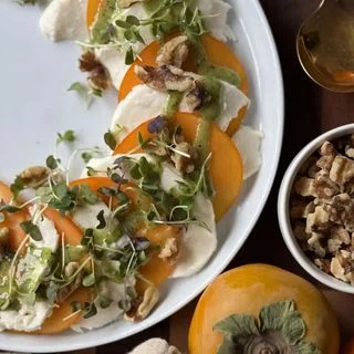 Persimmon Caprese Salad