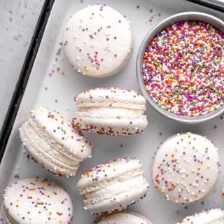 Birthday Cake Macarons