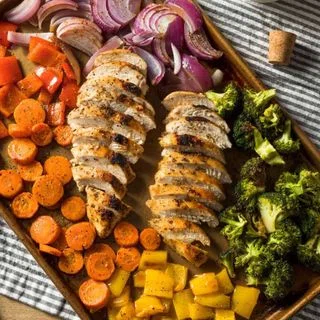 Balsamic Chicken and Vegetable Sheet Pan