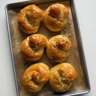 Garlic Knot McChicken Sliders with Garlic-Herb Butter