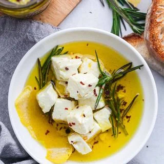 Marinated Feta With Oil, Lemon, and Rosemary