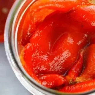 Homemade Roasted Red Bell Peppers