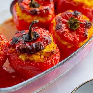 Chicken Stuffed Bell Peppers