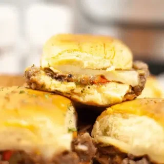 Instant Pot Steak Sliders with Cheese