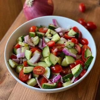 Cucumber, Tomato & Onion Salad