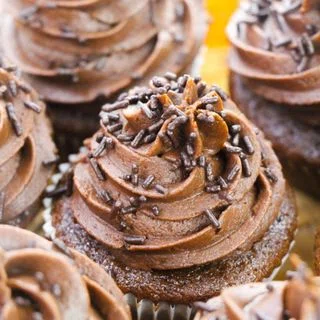 Chocolate Frosted Cupcakes