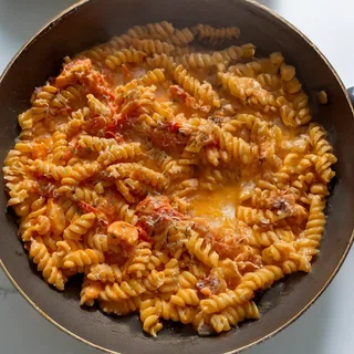 Tomato Cream Rotini with Shrimp