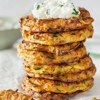 Oven-Baked Zucchini Fritters