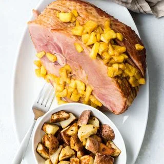 Pineapple Brown Sugar Glazed Ham